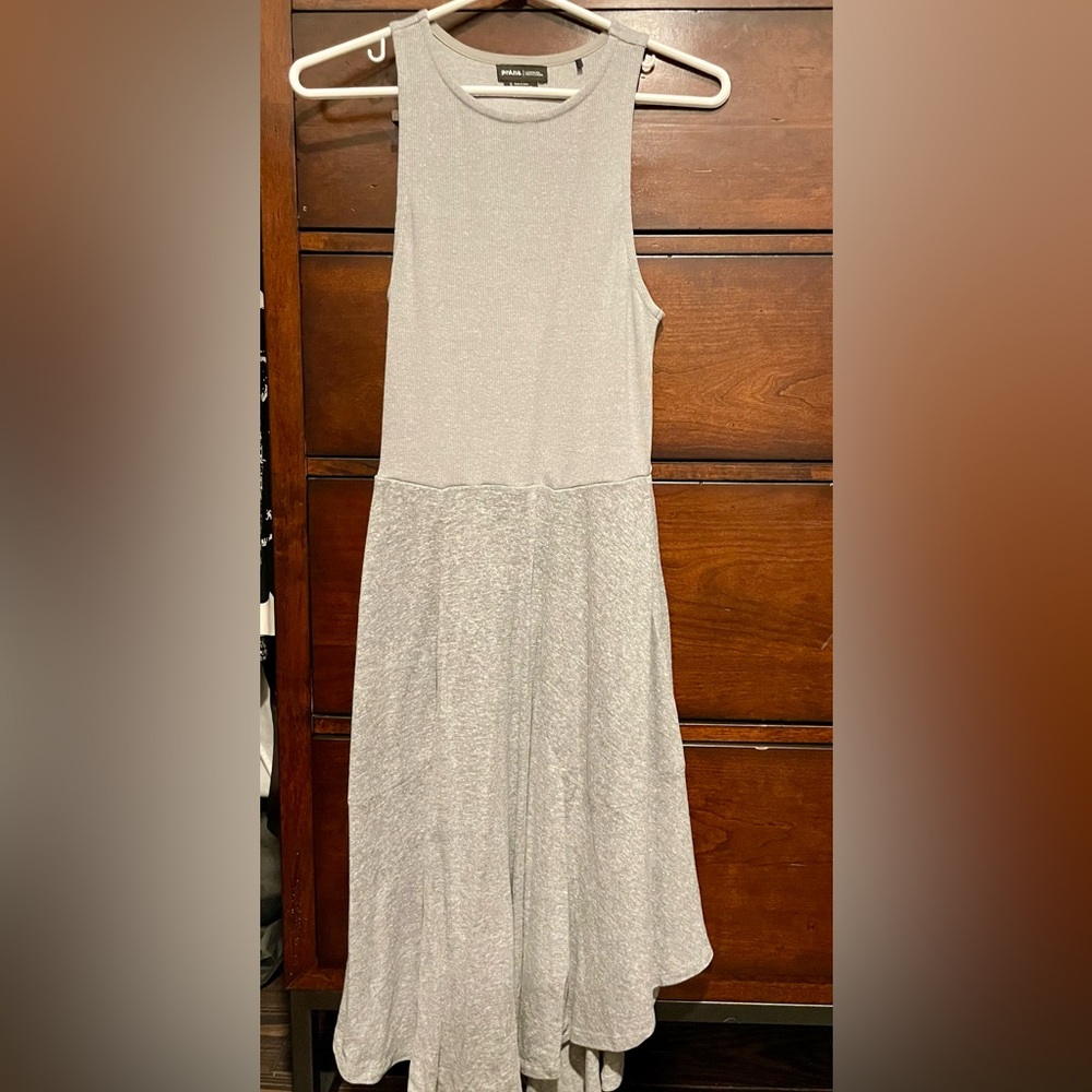 Prana Light Gray Midi Dress
